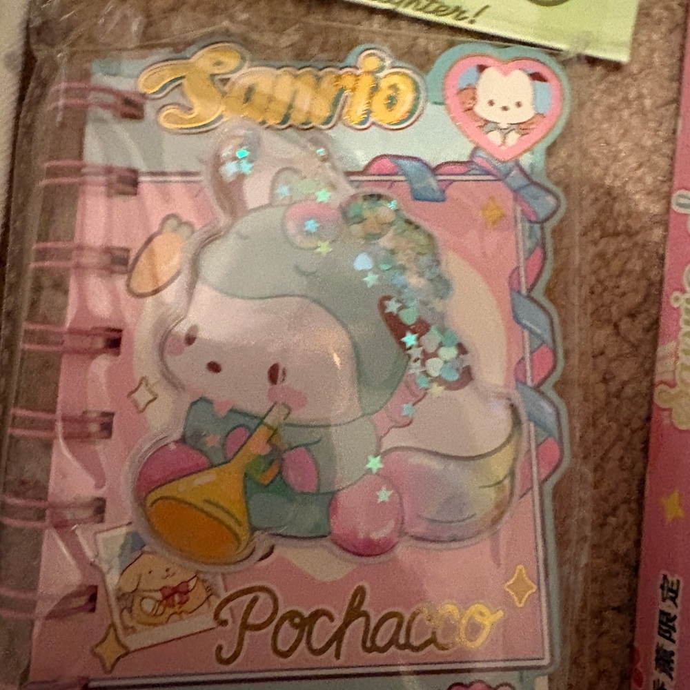 NWOT Sanrio extra large pochacco bag and more stationary bundle - Picture 10 of 13